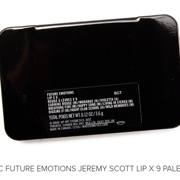 MAC Cosmetics Jeremy Scott JS SS18 Lipx9 Palette - Picture 5 of 7